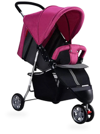 HKM-155923 Lightweight 3 in 1 Travel System Steel Frame Stroller for Infants and Toddlers, 0-3 Years, Compact Folding Design