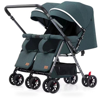 HKM-4797779 Luxury Twin Baby Stroller with Be-Directional Foldable Design for Two Children