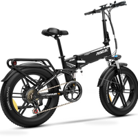 HKM-2767443 750 W 48 V Folding Fat Tire Electric Bike, 13 Ah Battery (624 Wh), 31 mph Top Speed, 7-Speed Shimano
