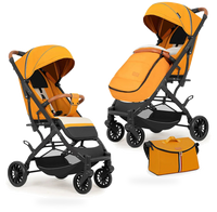 HKM-941203 Compact Lightweight Baby Stroller with Carbon Steel Frame, One-Hand Foldable Design for Travel