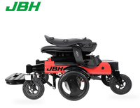 HKM-0979411 Portable Folding Electric Wheelchair Dual 250W Motors 24V 12Ah Battery 12.4 Mile Range 265 lb Capacity Aluminum