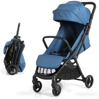 HKM-433875 Luxury Lightweight Folding Baby Stroller with Aluminium Frame and Five-Point Harness Safety System
