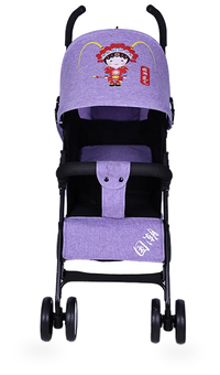HKM-436179 Lightweight 2-in-1 Foldable Linen Baby Stroller with Safety Features and Soft Seat for 0-36 Months