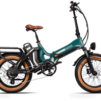 HKM-0768595 750W 20 x 4.0 in Folding Fat Tire Electric Bike, Dual 48V Batteries 28.8Ah / 1382Wh, 7-Speed Shimano, 28 mph