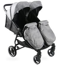 HKM-4142419 Twin Double Stroller with Hard Carrycot for Infant and Toddler