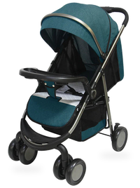HKM-746899 Foldable Baby Stroller with Tray - Compact Travel System Pushchair for Infants