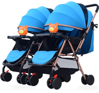 HKM-4961619 Twins Baby Stroller Set for Kids - Dual Reborn Baby Push Pram
