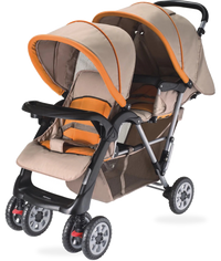 HKM-4470099 Twins Double Seat Baby Stroller - M-738 Model for Convenient Twin Travel