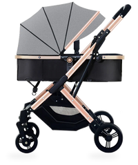 HKM-056467 Lightweight Folding Stroller with Luxury Aluminium Frame for Infants and Toddlers