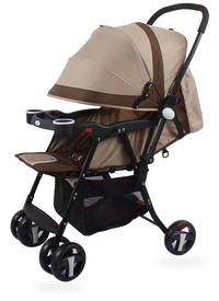 HKM-268883 Compact Lightweight One-Hand Folding Stroller for Outdoor Travel and Baby Comfort