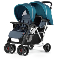HKM-4371795 Lightweight Tandem Pushchair for Twins - Double Stroller for Toddler and Baby
