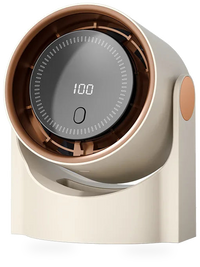 HKM-377235 USB Bladeless Desktop Fan with Digital Display and Turbo Speed, Foldable Air Cooling Design Brushless Motor 5V Power