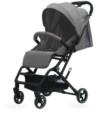 HKM-058771 Compact Lightweight Stroller with One-Click Fold and 360° Swivel Wheels, Ideal for Air Travel