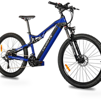 HKM-1948243 500 W 48 V Electric Mountain Bike, 15 Ah Battery (720 Wh), 31 mph Top Speed, 27-Speed Shimano, 27.5 x 2.4 in Tires