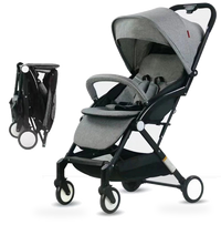 HKM-580755 Lightweight Foldable Baby Stroller Pushchair with Luxury Design and Practical Features