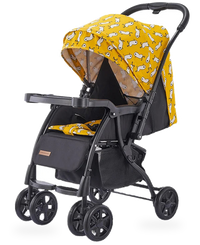 HKM-567251 Foldable Baby Buggy with Iron Frame and 3-Point Safety Harness for Travel Convenience