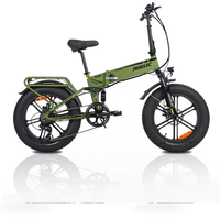 HKM-1292883 Folding Electric Bike, 500 W Rear Hub Motor, 48 V 12.5 Ah / 600 Wh Battery, 31 mph Top Speed, 7-Speed derailleur