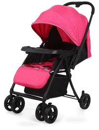 HKM-761555 Reversible Lightweight Pushchair with Foldable Design and Dinner Plate for Infants