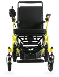HKM-3142099 Light Folding Electric Wheelchair Dual 250W Motors 24V 12Ah Battery 15.5 Mile Range 265 lb Capacity Aluminum
