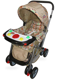 HKM-563795 Lightweight Compact Baby Stroller with Extra Storage for Infants and Toddlers