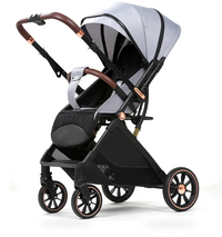 HKM-845203 Reversible 3-in-1 Lightweight Stroller with Folding Design and Adjustable Push Handle