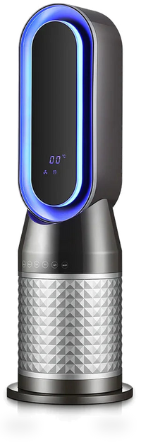 HKM-410003 Bladeless Electric Fan Heater with Night Light – 2000W Dual Purpose Portable Device for Home and Office Use