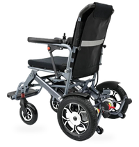 HKM-9499091 Light Folding Electric Wheelchair Dual 250W Motors 24V 12Ah Battery 12.4 Mile Range 330 lb Capacity Aluminum