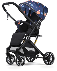HKM-352531 Luxury Two-Way Push Lightweight Stroller for Newborns - Foldable Travel Baby Trolley Pram