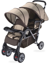 HKM-4371795 Lightweight Tandem Pushchair for Twins - Double Stroller for Toddler and Baby
