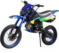 HKM-0468179 250cc 4-Stroke Gas Dirt Bike with Headlights Rear Coil Shock Disc Brakes Both Wheels and Knobby Off-Road Tires