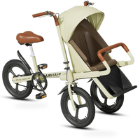 HKM-811283 Three-Wheel Baby Tricycle Stroller with Easy Folding Design for Boys and Girls