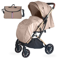HKM-026003 Lightweight 3-in-1 Baby Stroller with Folding Design for Newborns - Travel Trolley Pushchair Pram