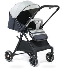 HKM-646291 Luxury Foldable Two-Way Baby Stroller Travel System - Lightweight Pushchair for Infants and Toddlers