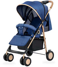 HKM-432723 Lightweight Foldable Stroller with Sunshade Canopy - Compact Baby Pram for Easy Travel