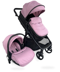 HKM-631635 3 in 1 Compact Luxury Stroller with Car Seat for Newborns