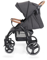 HKM-942355 Lightweight Foldable Baby Stroller with EVA Wheels and Extendable Canopy