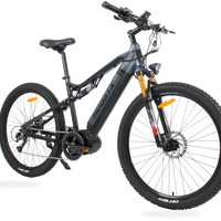 HKM-1096275 31 mph Mid-Drive Electric Bicycle, 48V 15Ah 720Wh Down-Tube Battery, 9-Speed Shimano Drivetrain, 27.5 x 2.4 in Tires
