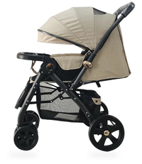 HKM-254227 Convertible Baby Stroller with Extra Basket and Bassinet for Newborns