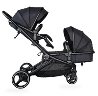HKM-4633939 Lightweight Aluminium Stroller Wagon for Twins - Versatile Baby Buggy with Ample Storage Space