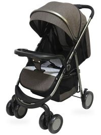 HKM-746899 Foldable Baby Stroller with Tray - Compact Travel System Pushchair for Infants
