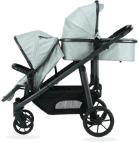 HKM-4273491 Twin Baby Stroller with Large Basket for Infants and Toddlers