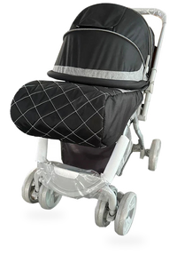 HKM-829395 3-in-1 Foldable Baby Pram with Iron and Metal Frame for Ages 0-3 Years, Includes Foot Covers