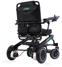 HKM-3338707 Folding Electric Wheelchair Dual 250W Motors 24V 24Ah Battery 12.4 Mile Range 330 lb Capacity Aluminum Frame