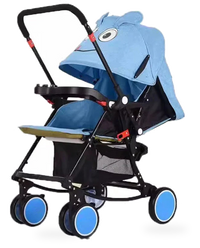 HKM-189843 Compact Reversible Handle Folding Baby Stroller with Rocking Chair Feature