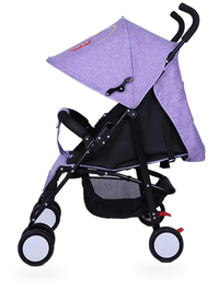 HKM-436179 Lightweight 2-in-1 Foldable Linen Baby Stroller with Safety Features and Soft Seat for 0-36 Months