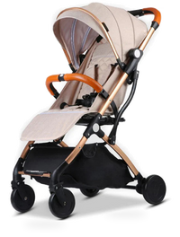 HKM-203347 Luxury Foldable Baby Stroller Compact Lightweight Aluminium Pushchair for Travel