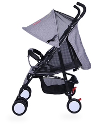 HKM-468947 Multi-Functional Baby Stroller with Reclining Seat, Front Suspension, and Spacious Storage Basket