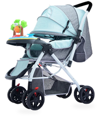 HKM-040659 Convertible Two-Way Musical Baby Stroller with Adjustable Multi-Function Features and Easy Fold Design