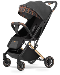 HKM-892627 Lightweight Compact Travel Stroller with One-Hand Fold Mechanism for Infants