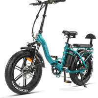 HKM-1784403 Folding Electric Fat Bike, 750 W Rear Hub Motor, 48 V 20 Ah / 960 Wh Battery, 31 mph Top Speed, 7-Speed derailleur
